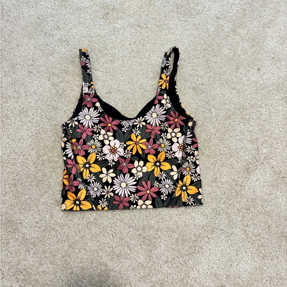 Gilly Hicks Floral Tank Top - Black and Multicolor - Picture 2 of 3